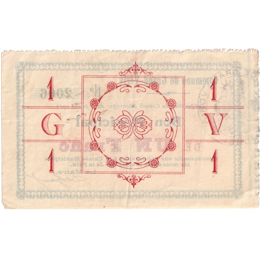 Francia, Grand-Verly, 1 Franc, 1915-07-04, 2006, MBC+