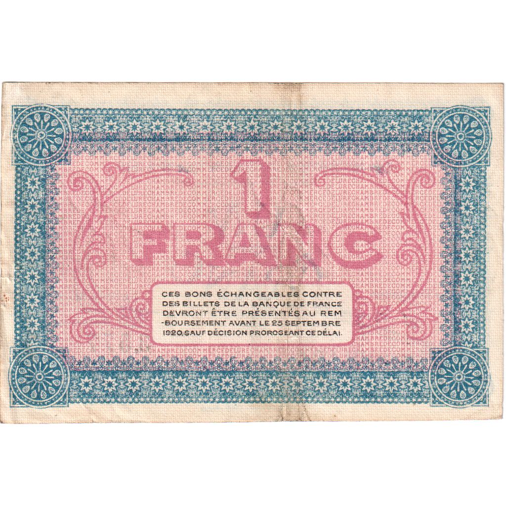Frankreich, Lure, 1 Franc, 1915-09-25, S+, Pirot:76-6