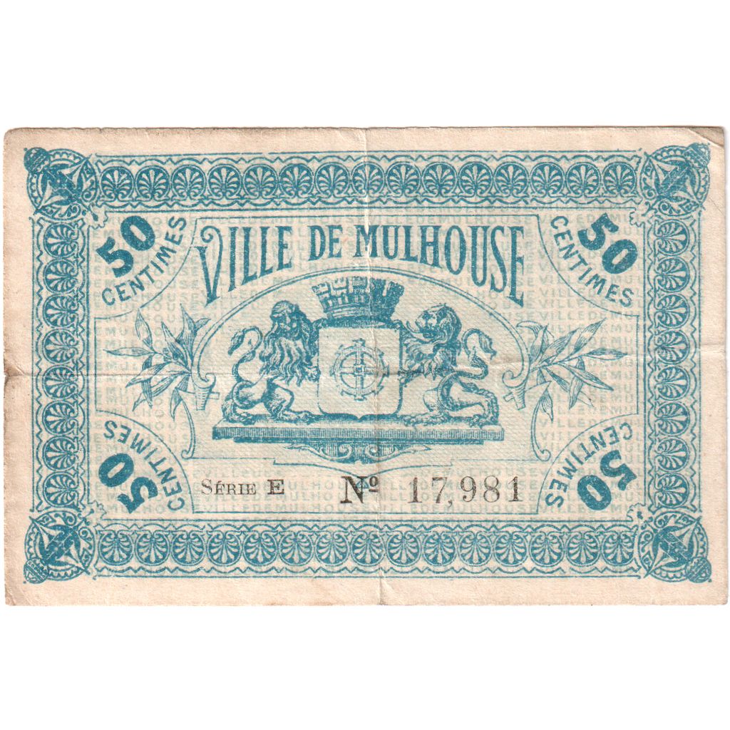 Francia, 50 Centimes, 1918-12-18, BC+, Pirot:132-1