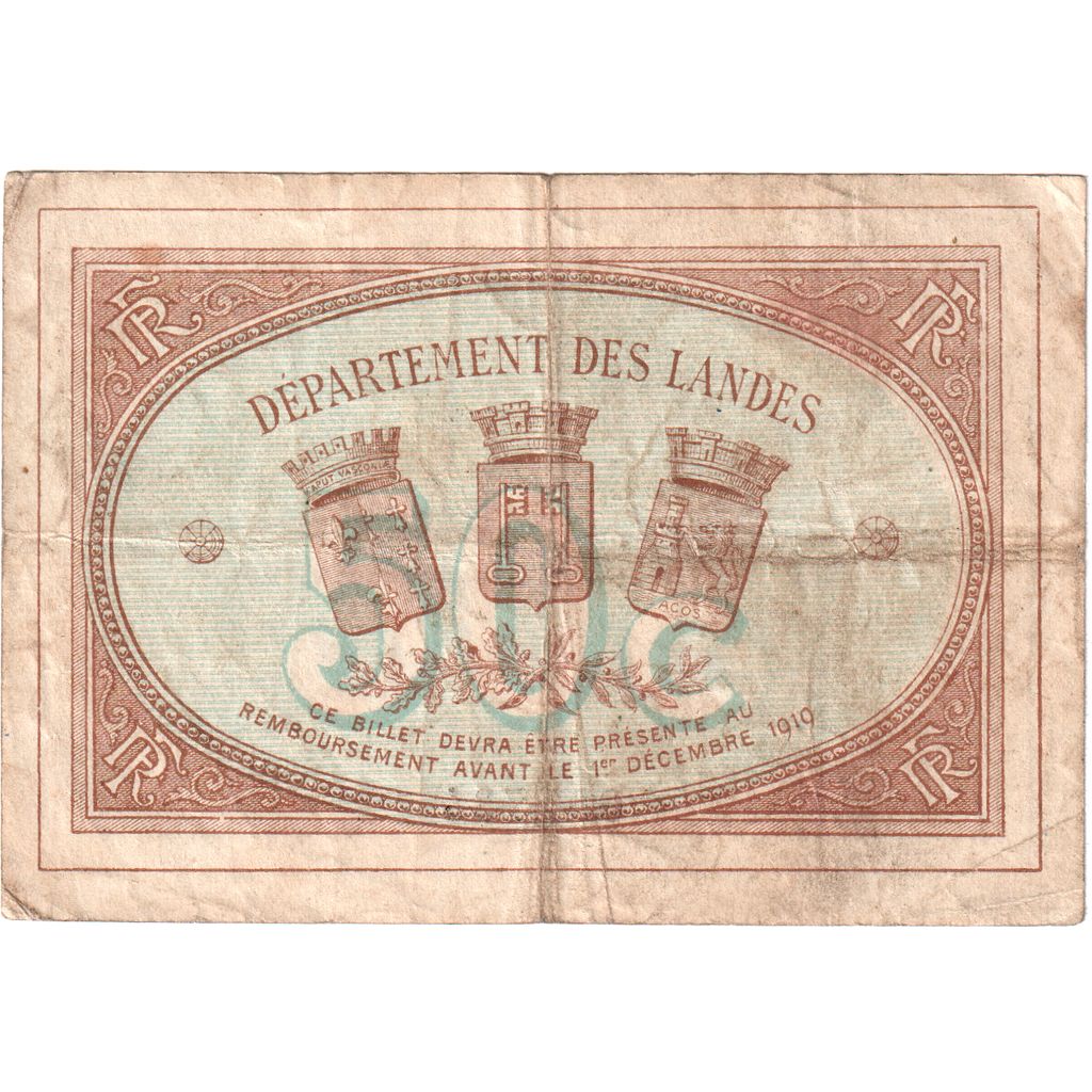 Francia, Mont-de-Marsan, 50 Centimes, 1914-12-01, BC