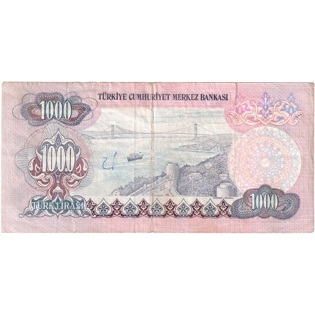 Turkey, 1000 Lira, VF(30-35)