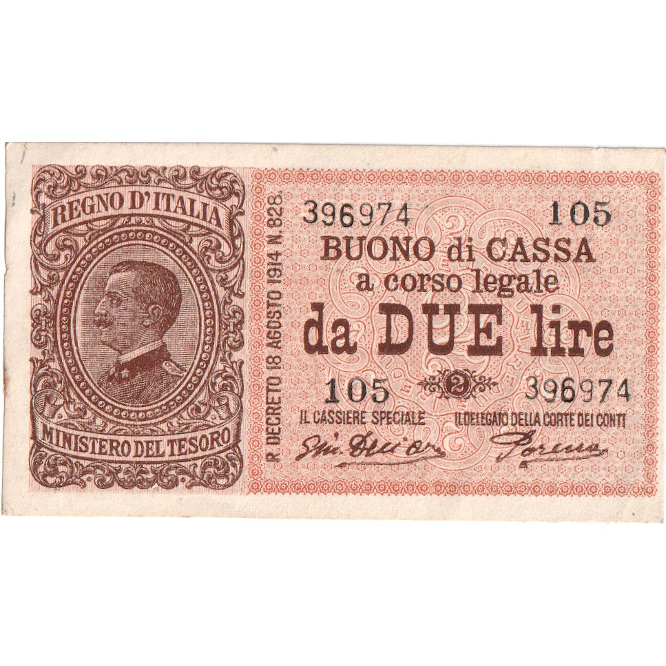 Włochy, 2 Lire, 1920-03-14, EF(40-45)