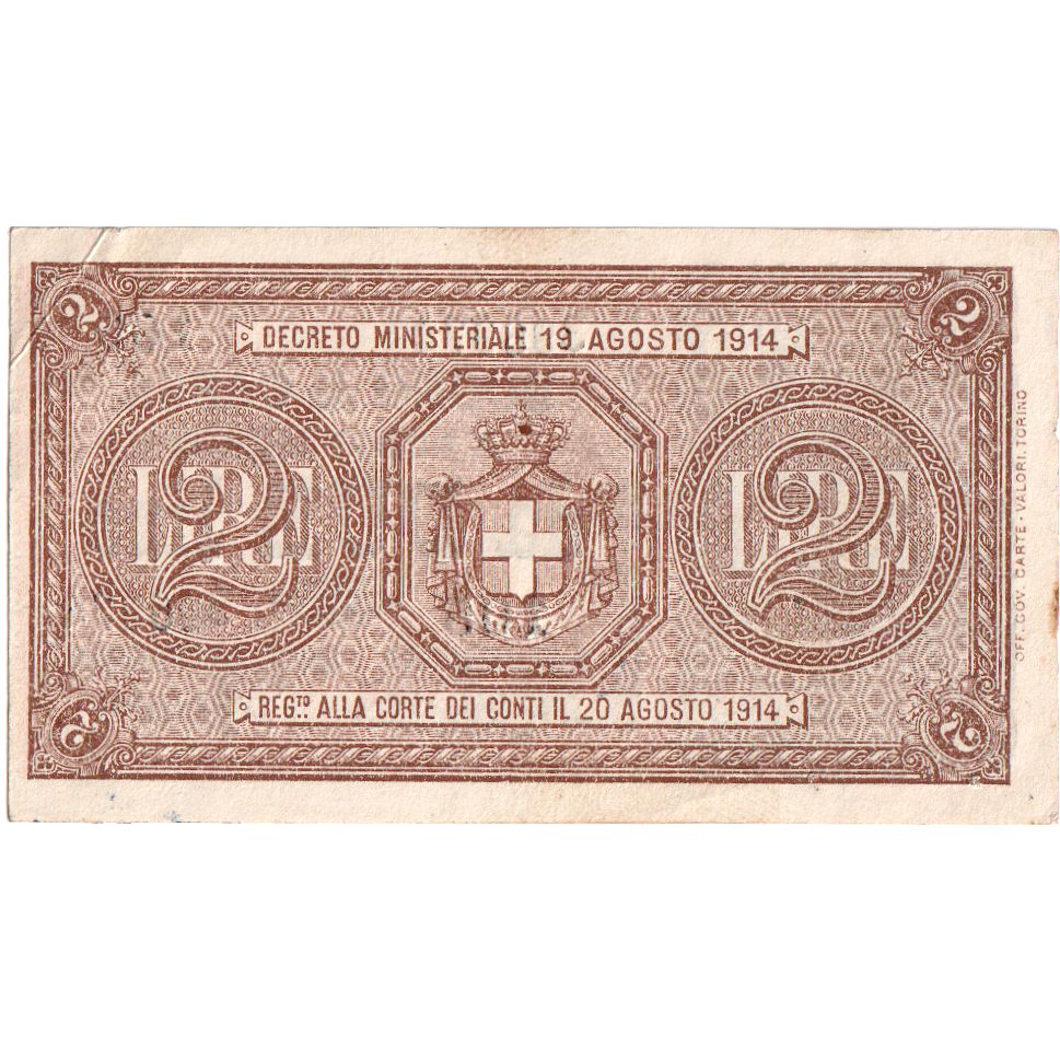 Włochy, 2 Lire, 1920-03-14, EF(40-45)