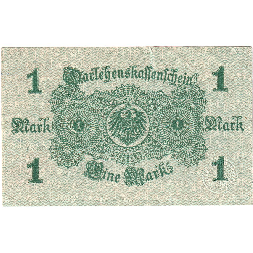 Niemcy, 1 Mark, 1914-08-12, EF(40-45)