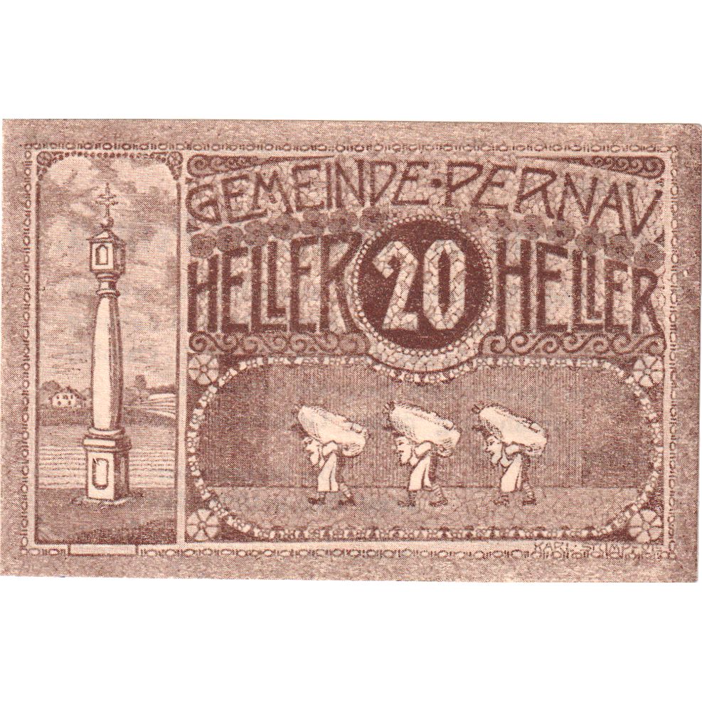Austria, Pernau, 20 Heller, 1920-10-31, UNC(63)