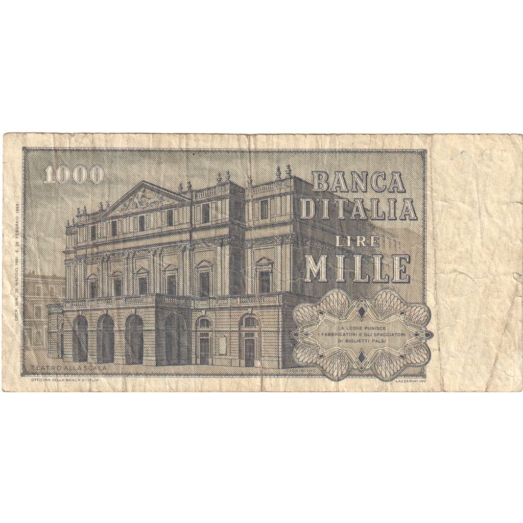 Włochy, 1000 Lire, 1981-05-30, VF(20-25)