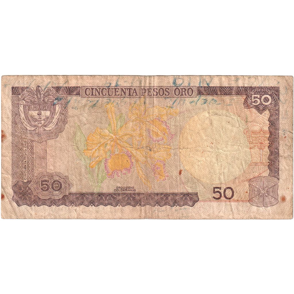 Colombia, 50 Pesos Oro, 1980-01-01, BC