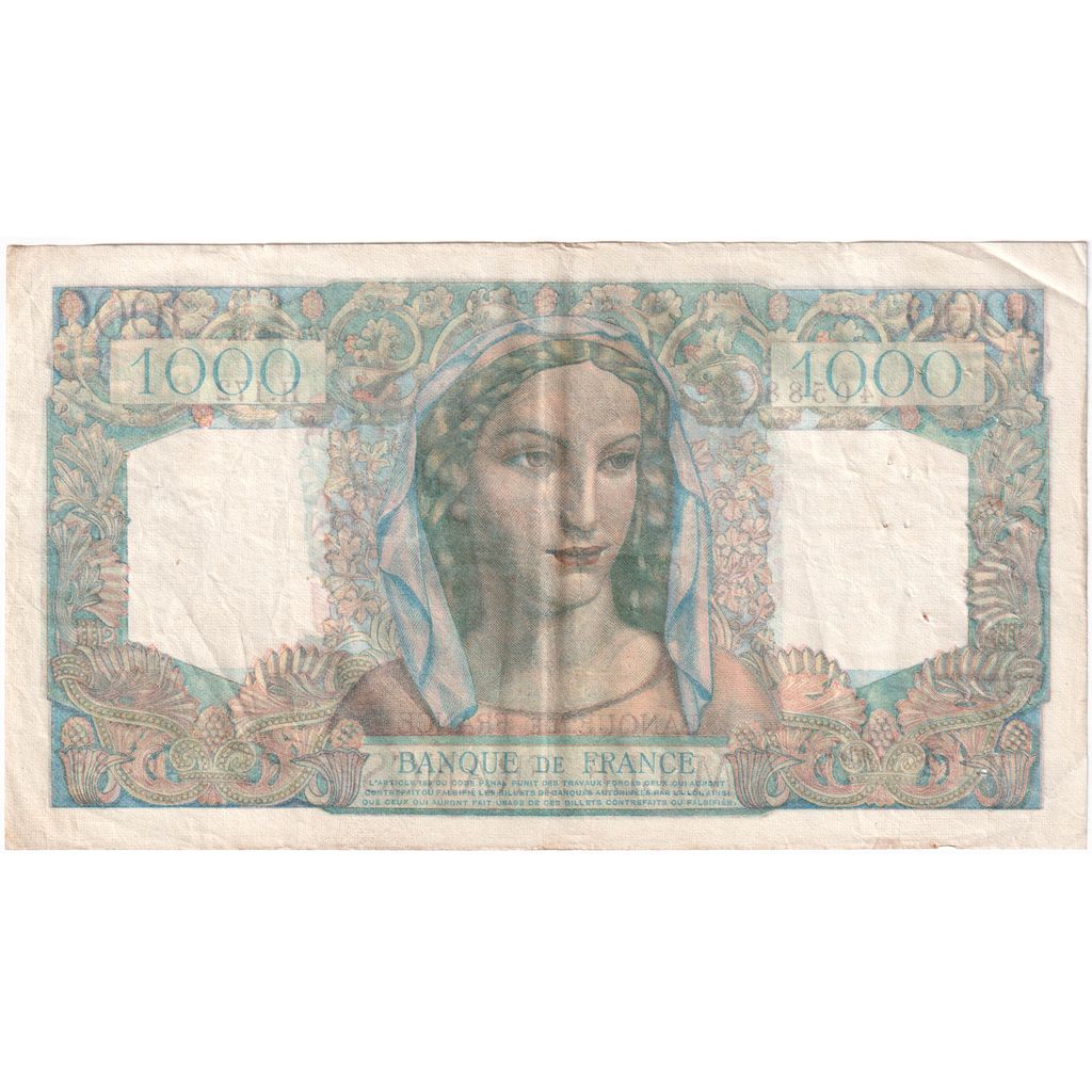France, 1000 Francs, Minerve et Hercule, 1946-01-17, H.172, TB