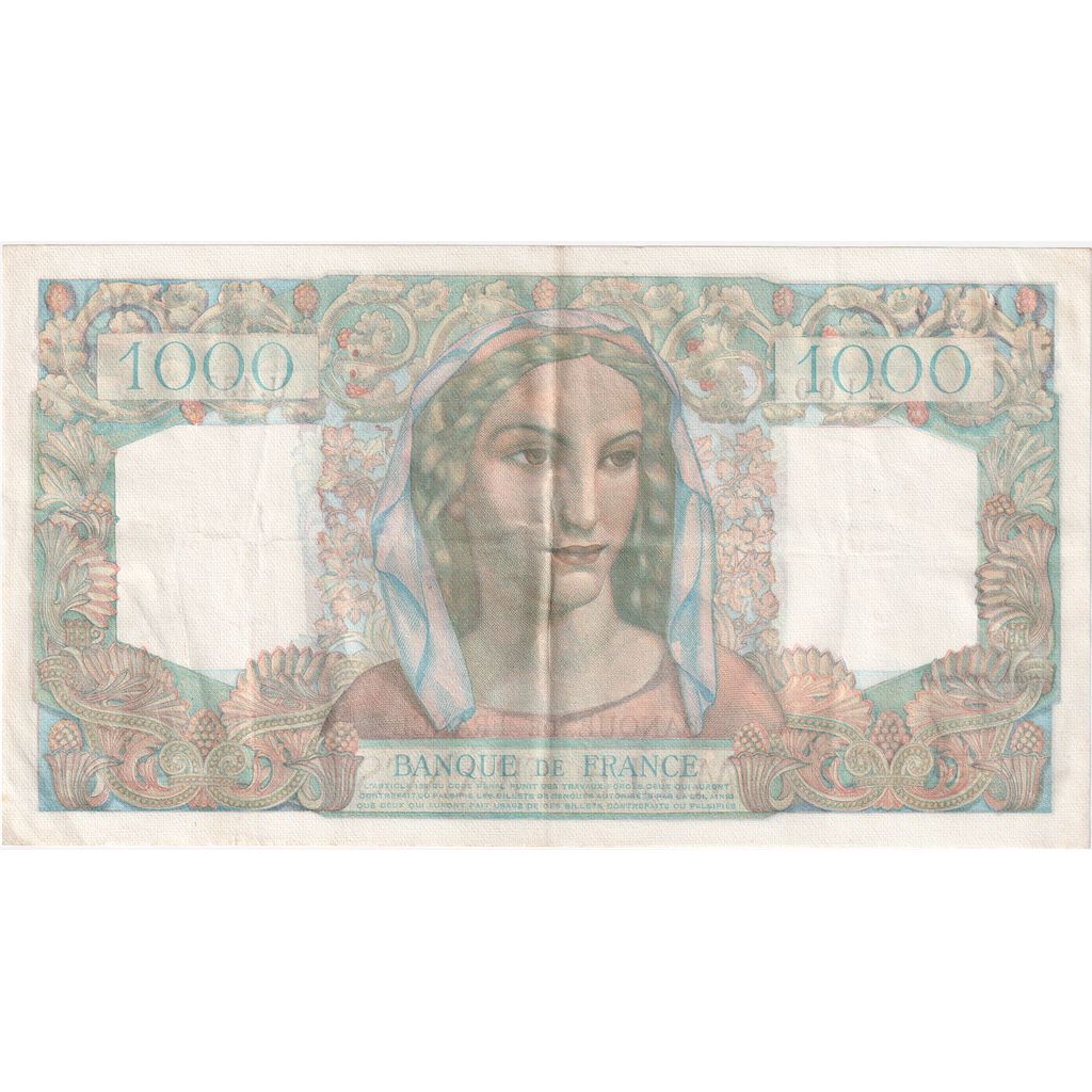 France, 1000 Francs, Minerve et Hercule, 1948-07-15, U.455, TB