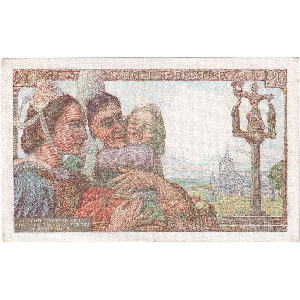France, 20 Francs, Pêcheur, 1942-11-05, F.59, EF(40-45)