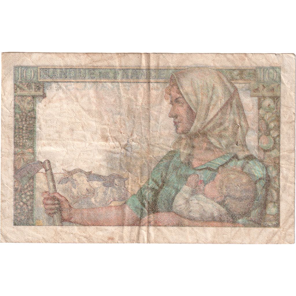 France, 10 Francs, Mineur, 1949-03-10, X.163, F(12-15)