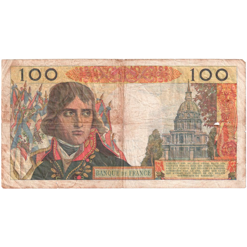 France, 100 Nouveaux Francs, Bonaparte, 1960-04-07, P.55, F(12-15)