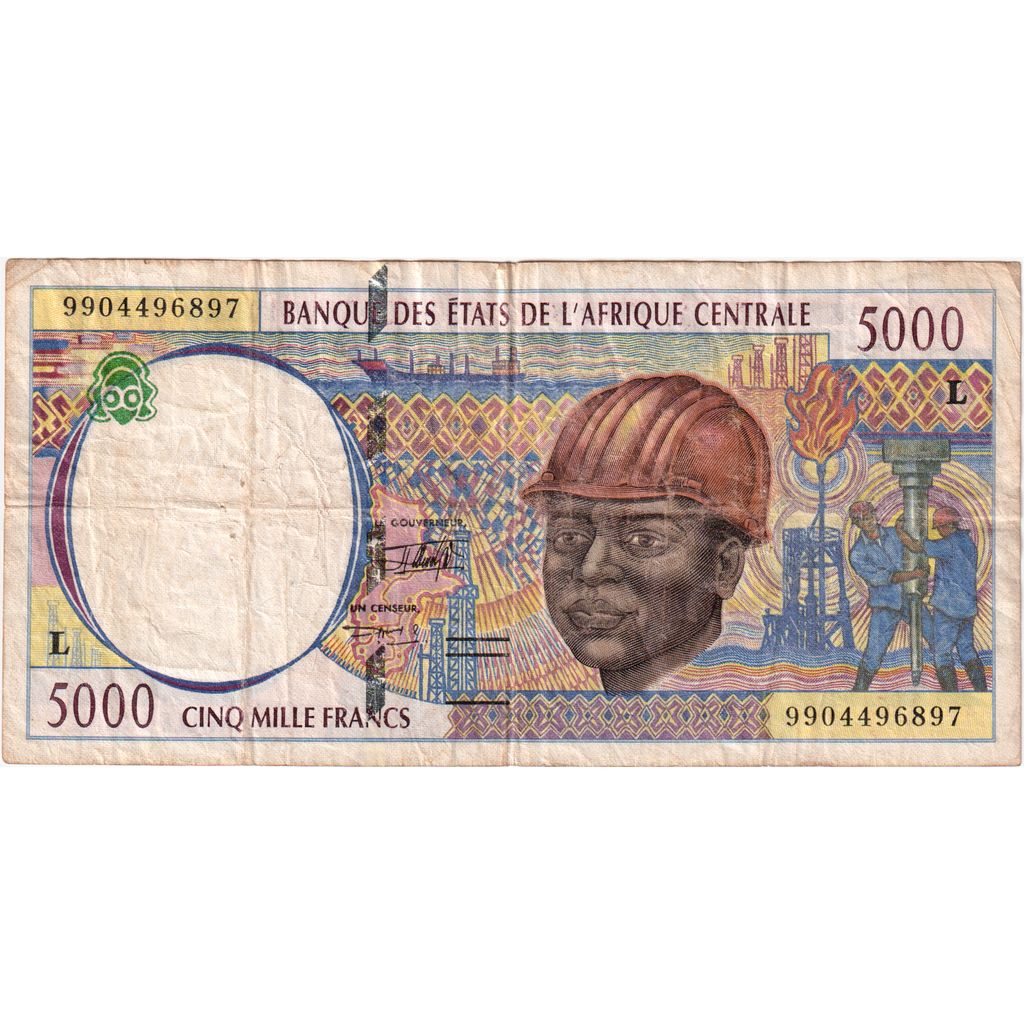 Estados del África central, 5000 Francs, BC