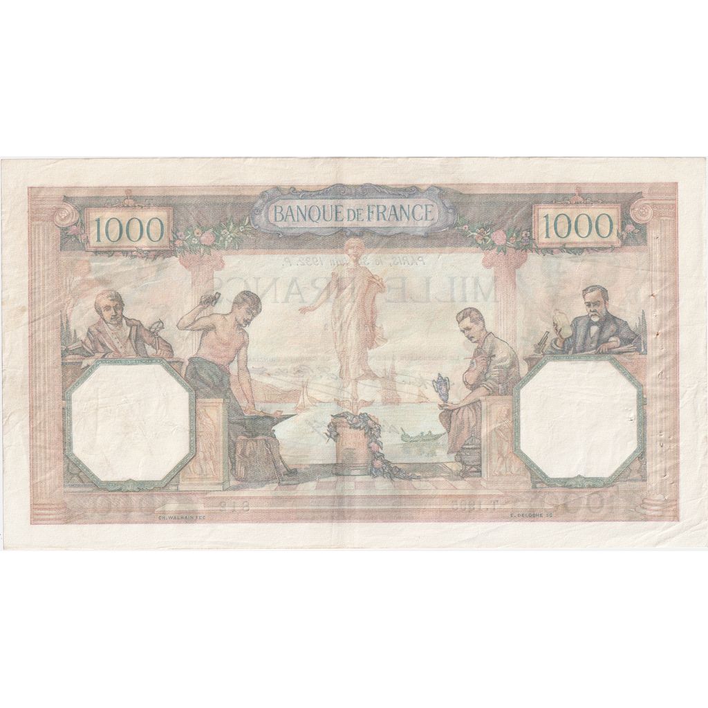 Frankrijk, 1000 Francs, Cérès et Mercure, 1932-06-30, T.1995, TB+