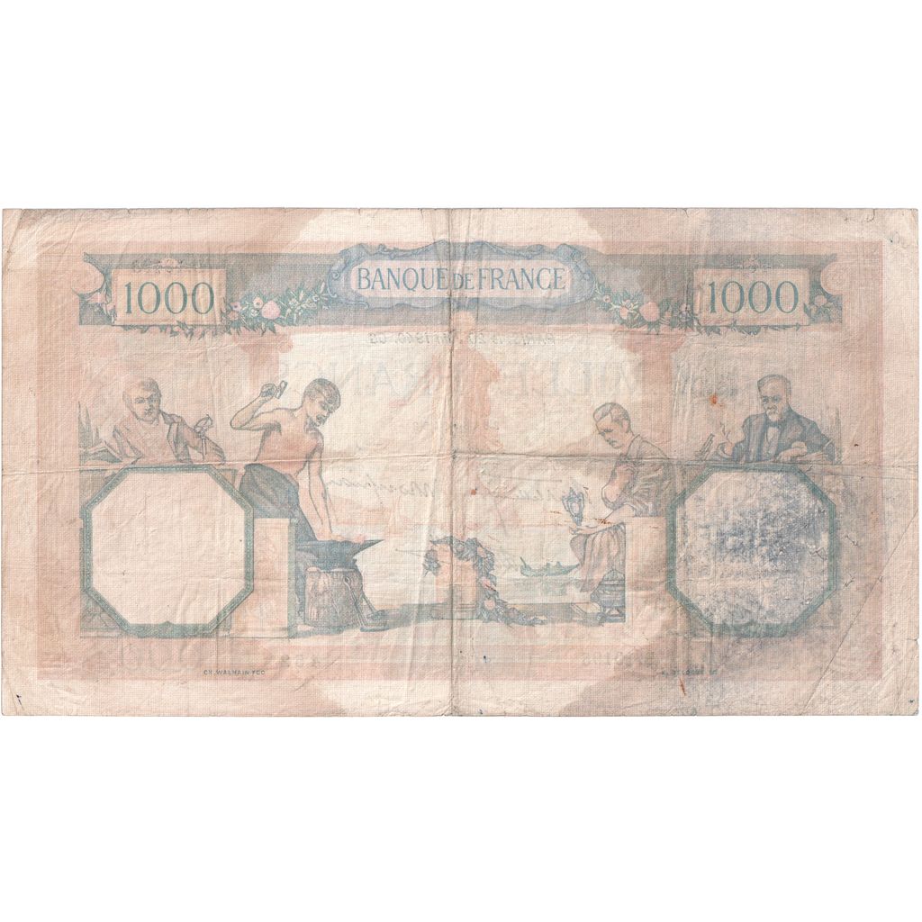 Frankrijk, 1000 Francs, Cérès et Mercure, 1940-06-20, B.10195, TB