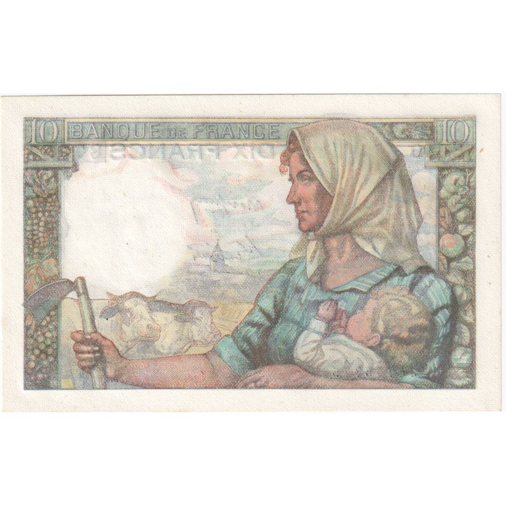 França, 10 Francs, Mineur, 1947-10-30, E.140, UNC(65-70)