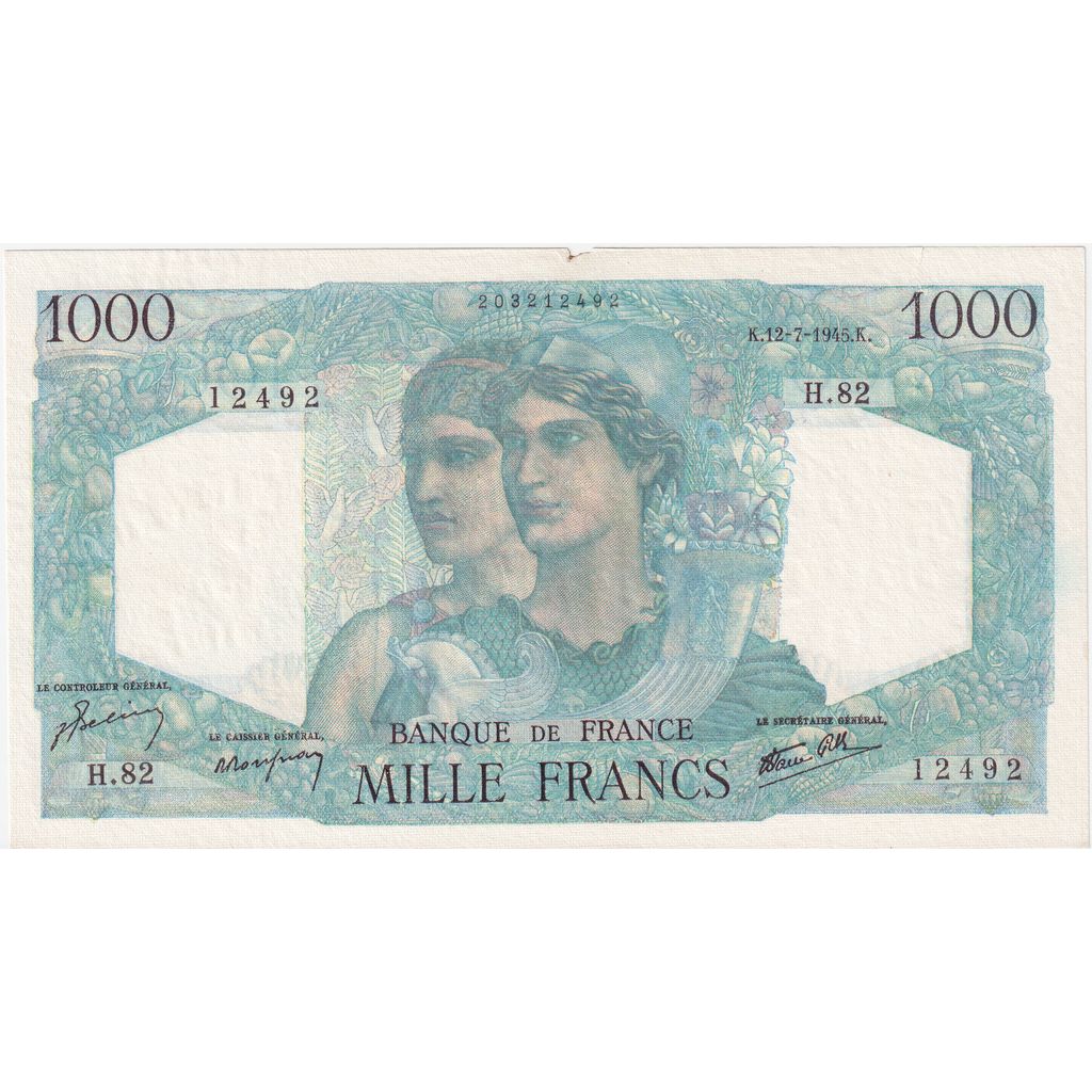Francia, 1000 Francs, Minerve et Hercule, 1945-07-12, H.82, RC
