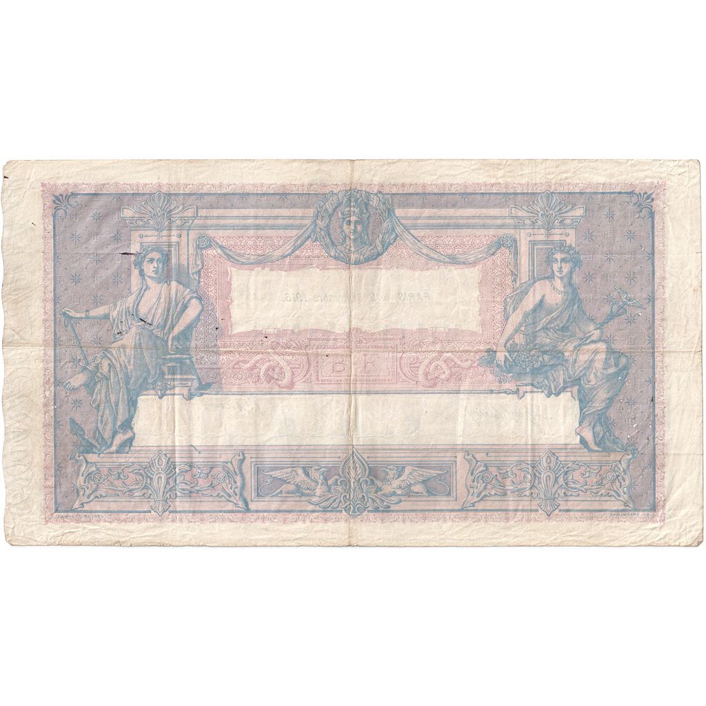 Frankrijk, 1000 Francs, Bleu et Rose, 1916-09-02, M.962, TB