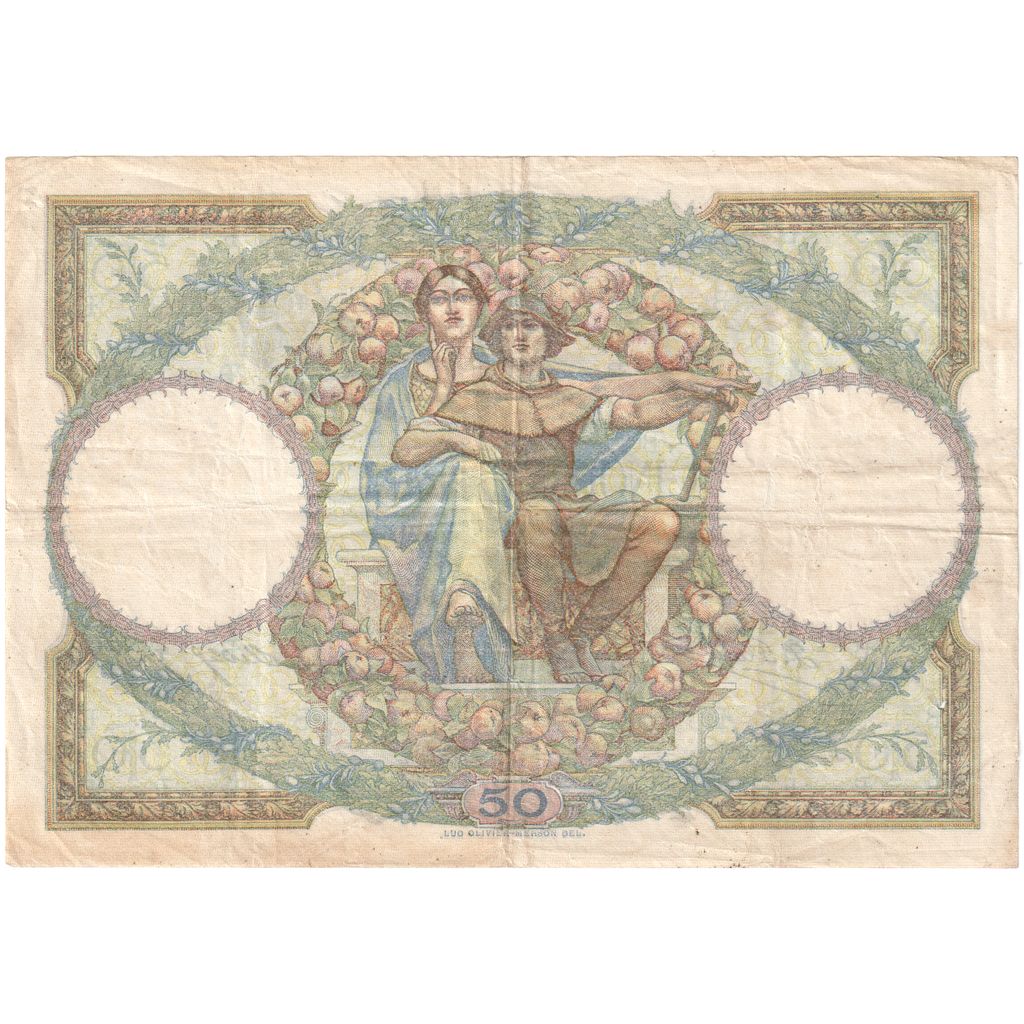Frankreich, 50 Francs, Luc Olivier Merson, 1927-04-07, O.286, S+