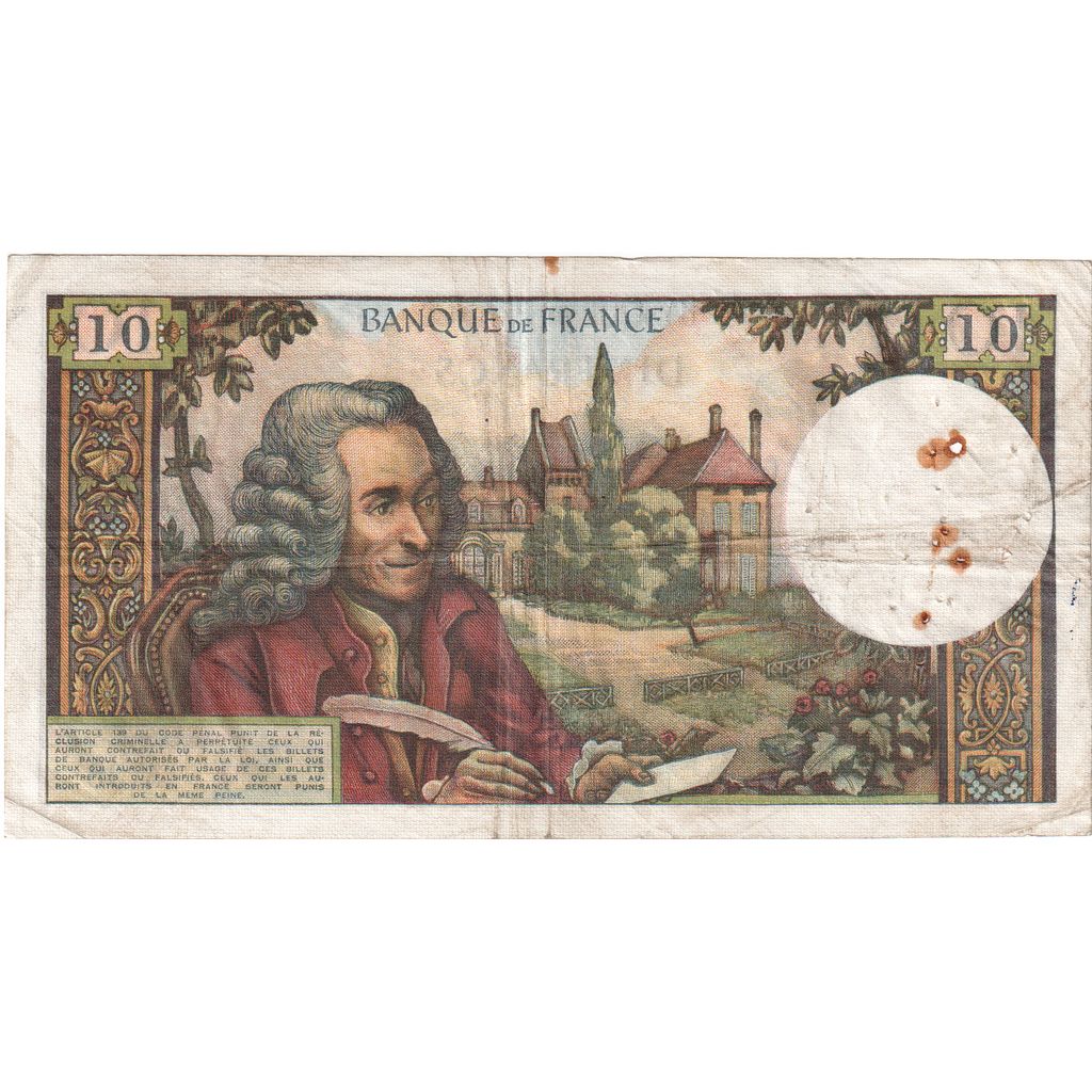 France, 10 Francs, Voltaire, 1963-11-07, A.36, B