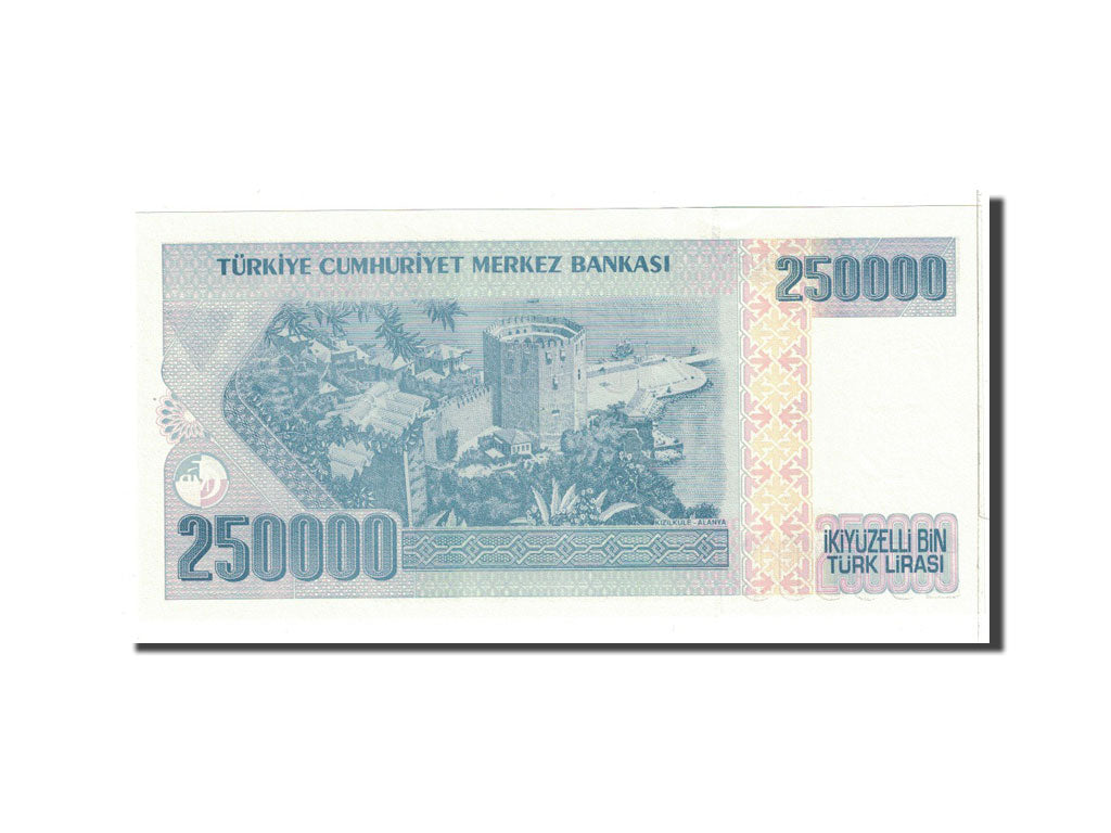 Banknote, Turkey, 250,000 Lira, 1998, Undated, KM:211, UNC(65-70)