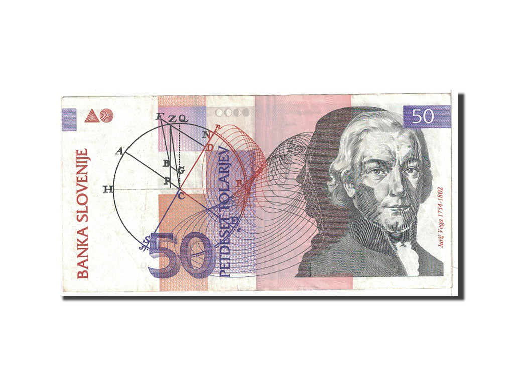 Banknote, Slovenia, 50 Tolarjev, 1992, Undated, KM:13a, EF(40-45)