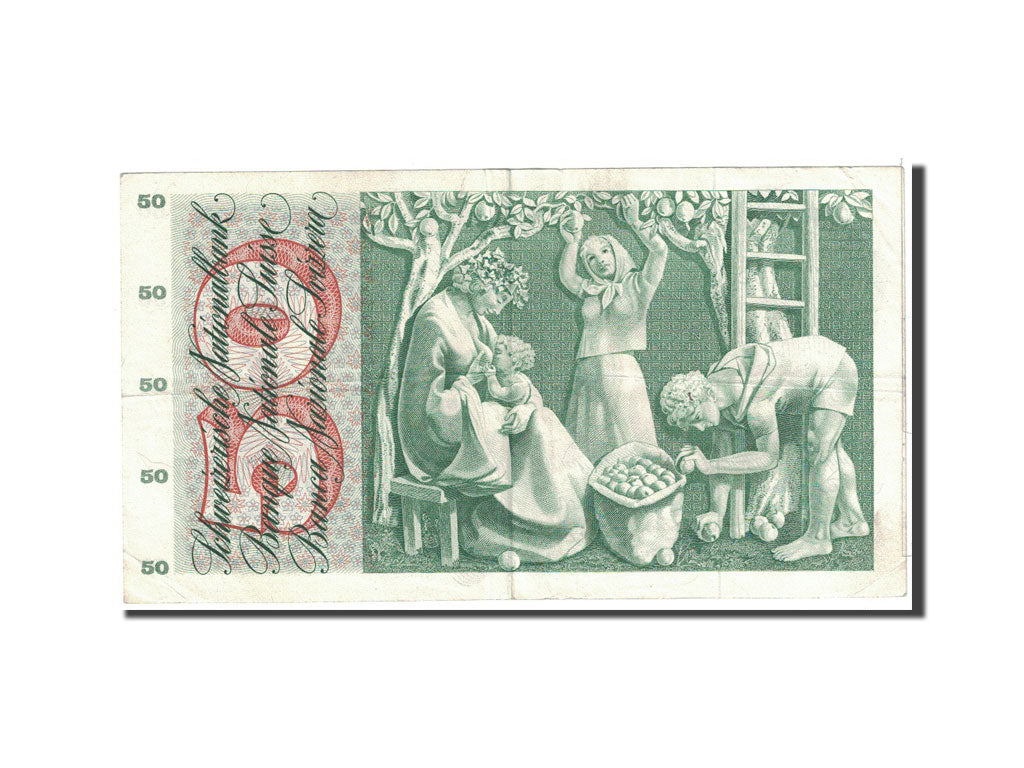 Banknote, Switzerland, 50 Franken, 1965, 1965-01-21, KM:48e, EF(40-45)