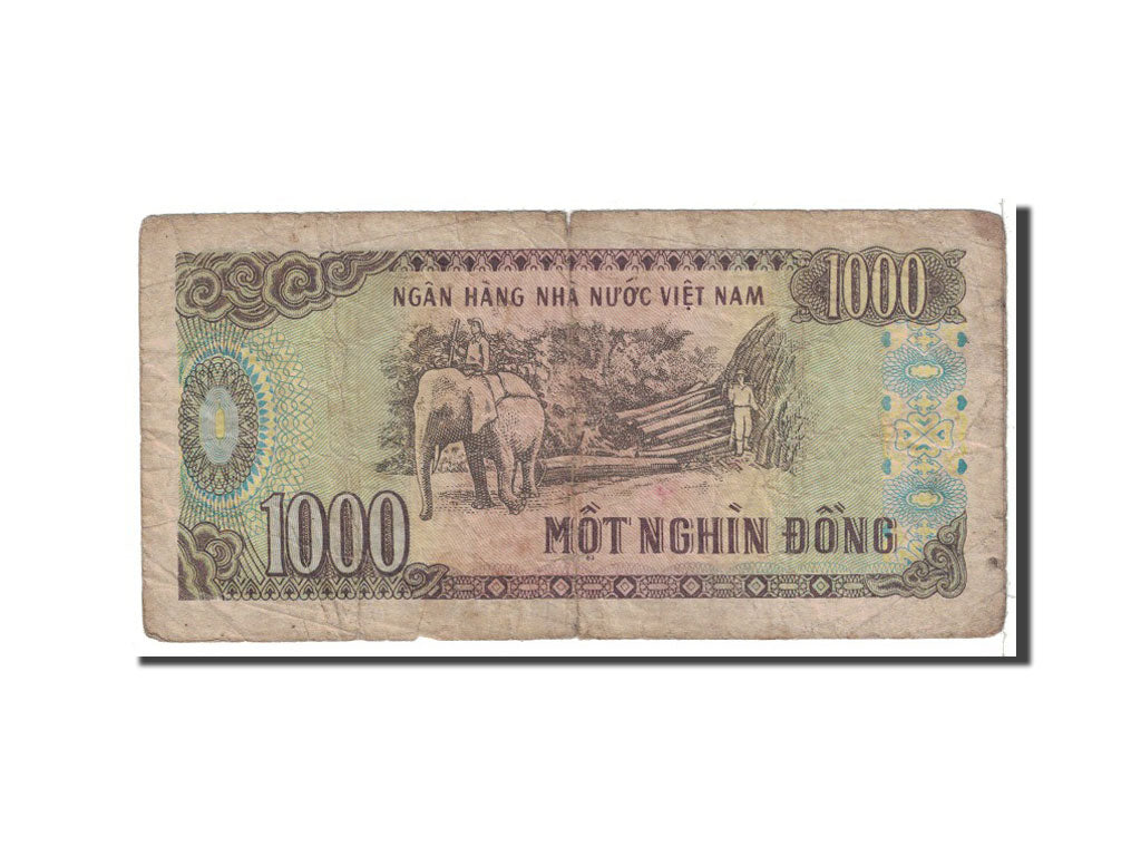 Geldschein, Vietnam, 1000 D<ox>ng, 1988, Undated, KM:106a, SGE