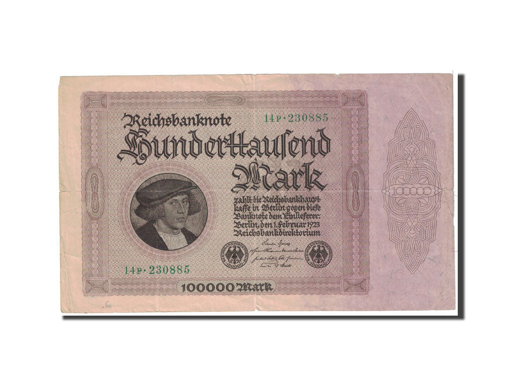 Banknote, Germany, 100,000 Mark, 1923, 1923-02-01, KM:83a, EF(40-45)