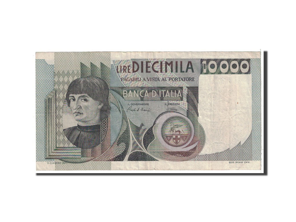 Banknot, Włochy, 10,000 Lire, 1980, 1980-09-06, KM:106b, EF(40-45)