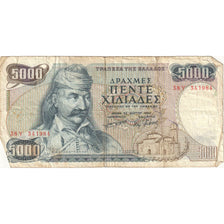 Banknote, Greece, 5000 Drachmaes, 1984, KM:203a, VF(30-35)