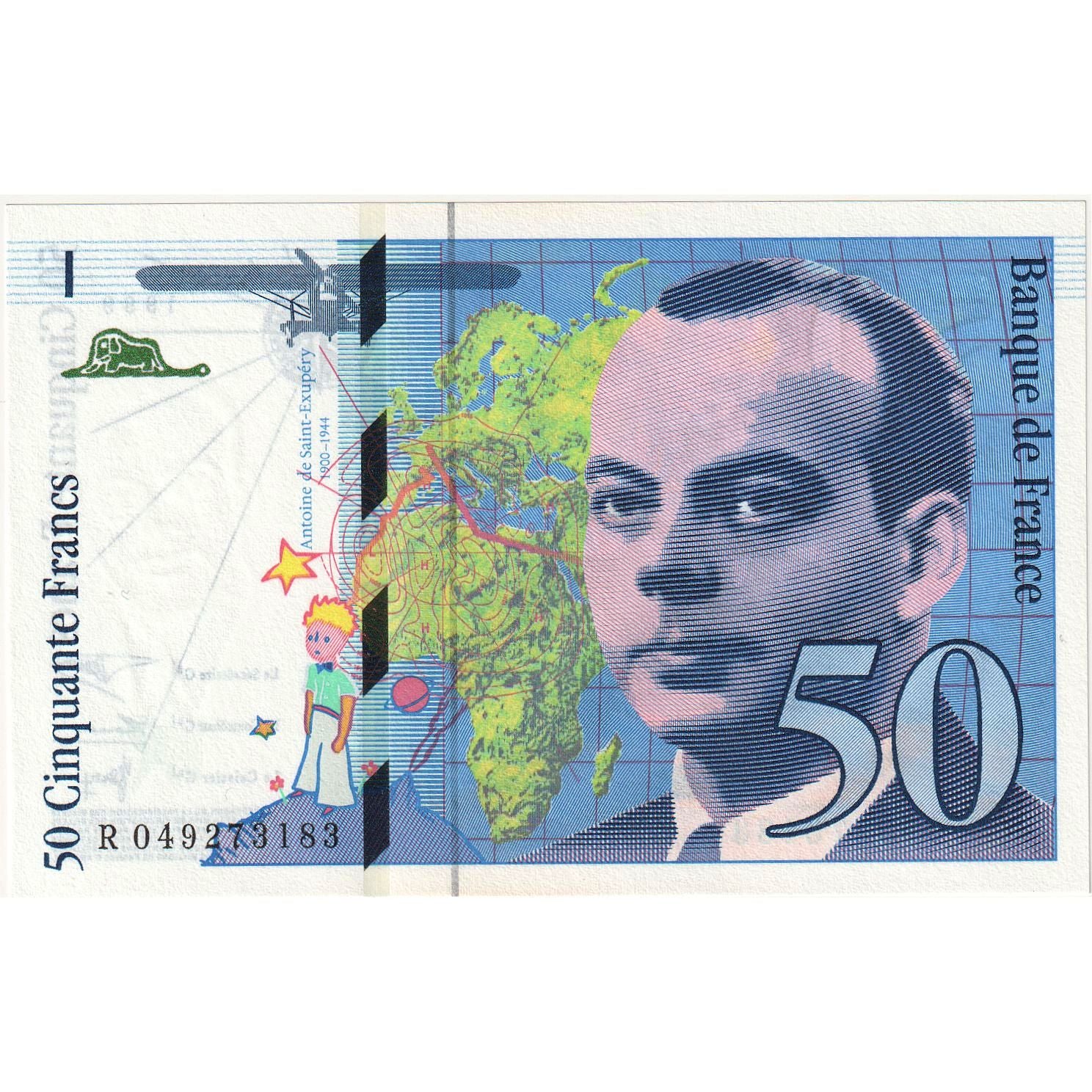 Frankreich, 50 Francs, St Exupéry, 1999, R0492733183, UNZ, Fayette:73.5