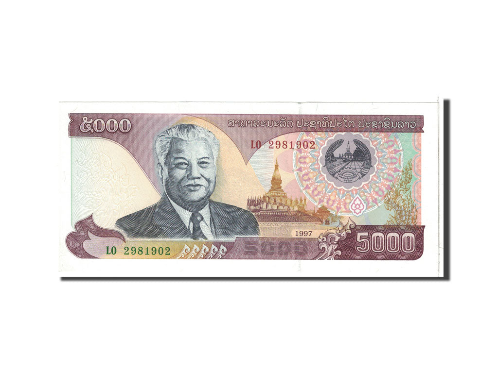 Banknote, Lao, 5000 Kip, 1997, Undated, KM:34a, UNC(65-70)