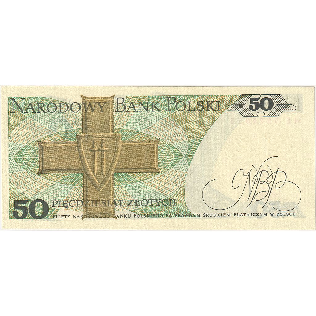 Banknot, Polska, 50 Zlotych, 1988, 1988-12-01, KM:142a, UNC(65-70)