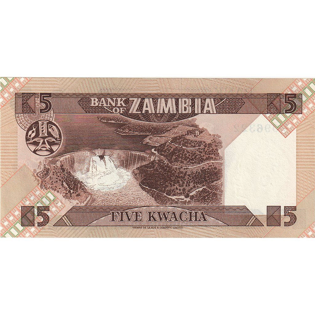 Banknote, Zambia, 5 Kwacha, Undated (1980-88), KM:25c, UNC(65-70)