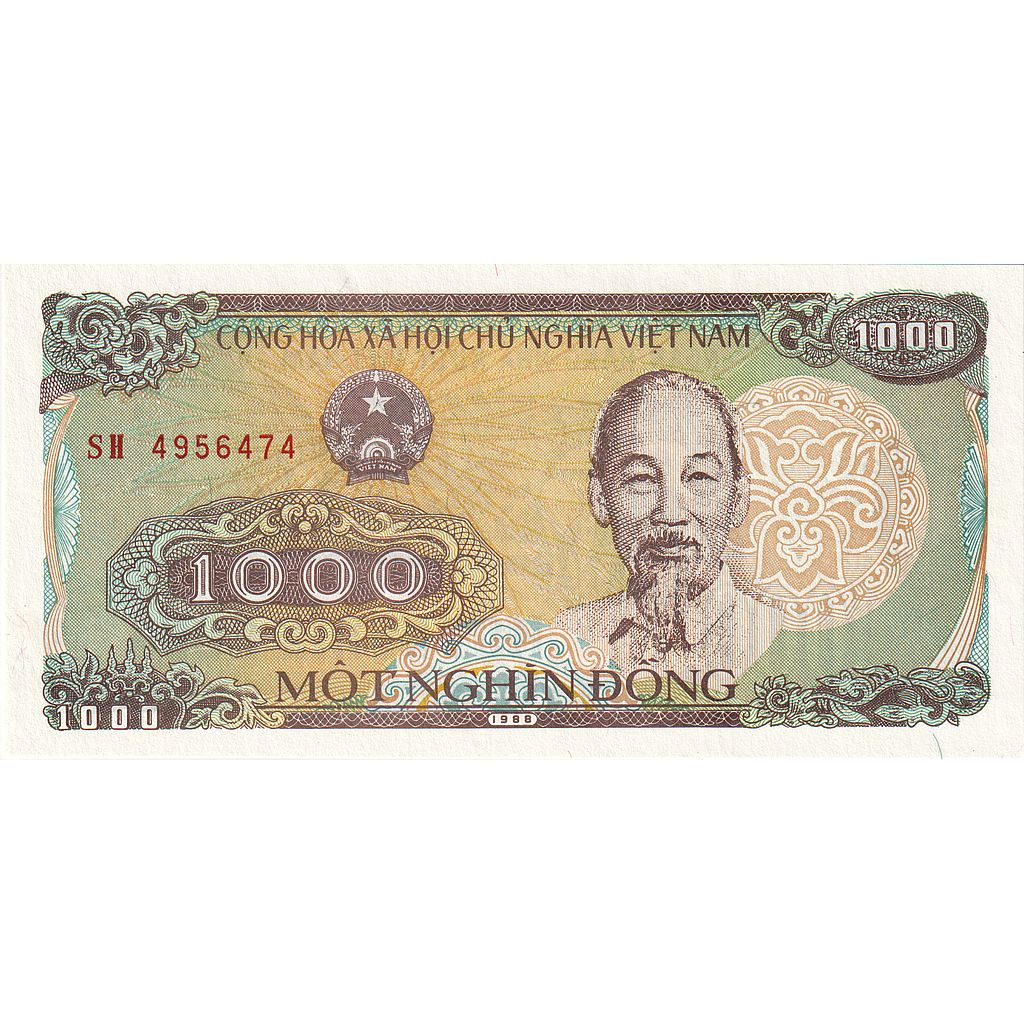 Billet, Viet Nam, 1000 D<ox>ng, KM:106a, NEUF