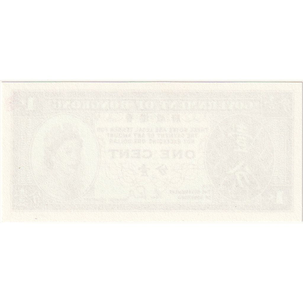 Billet, Hong Kong, 1 Cent, Undated (1961-95), KM:325a, NEUF