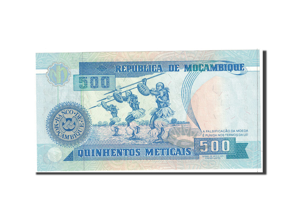 Banknote, Mozambique, 500 Meticais, 1991, 1991-06-16, KM:134, UNC(65-70)