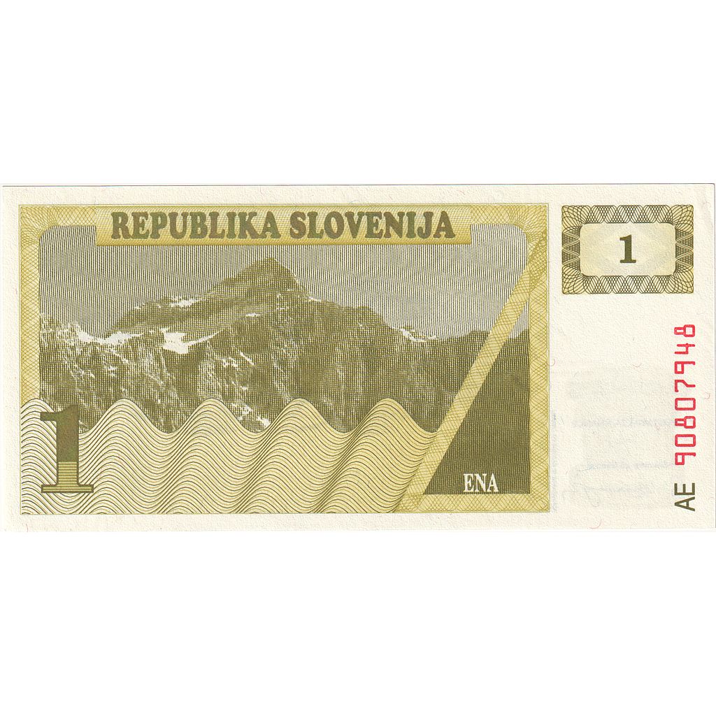 Banconote, Slovenia, 1 (Tolar), KM:1a, FDS