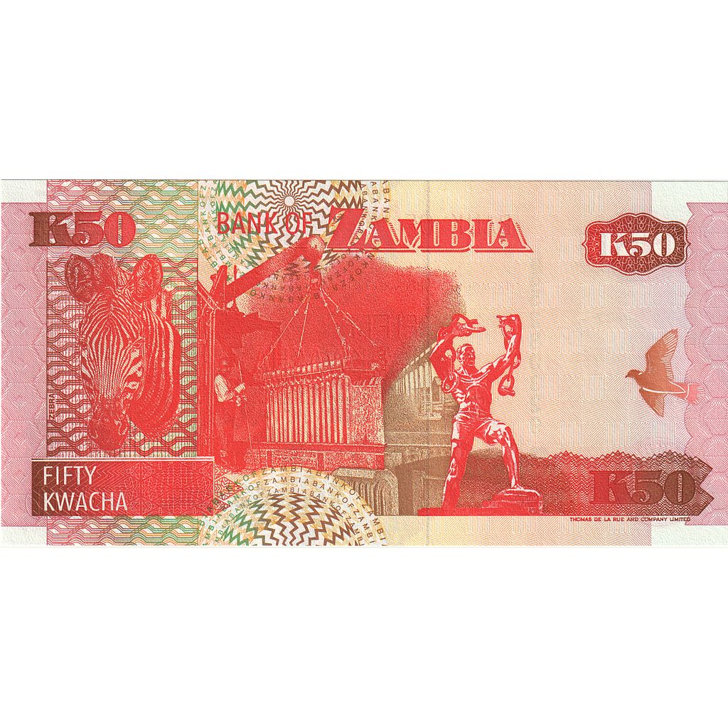 Banknote, Zambia, 50 Kwacha, KM:37g, UNC(65-70)