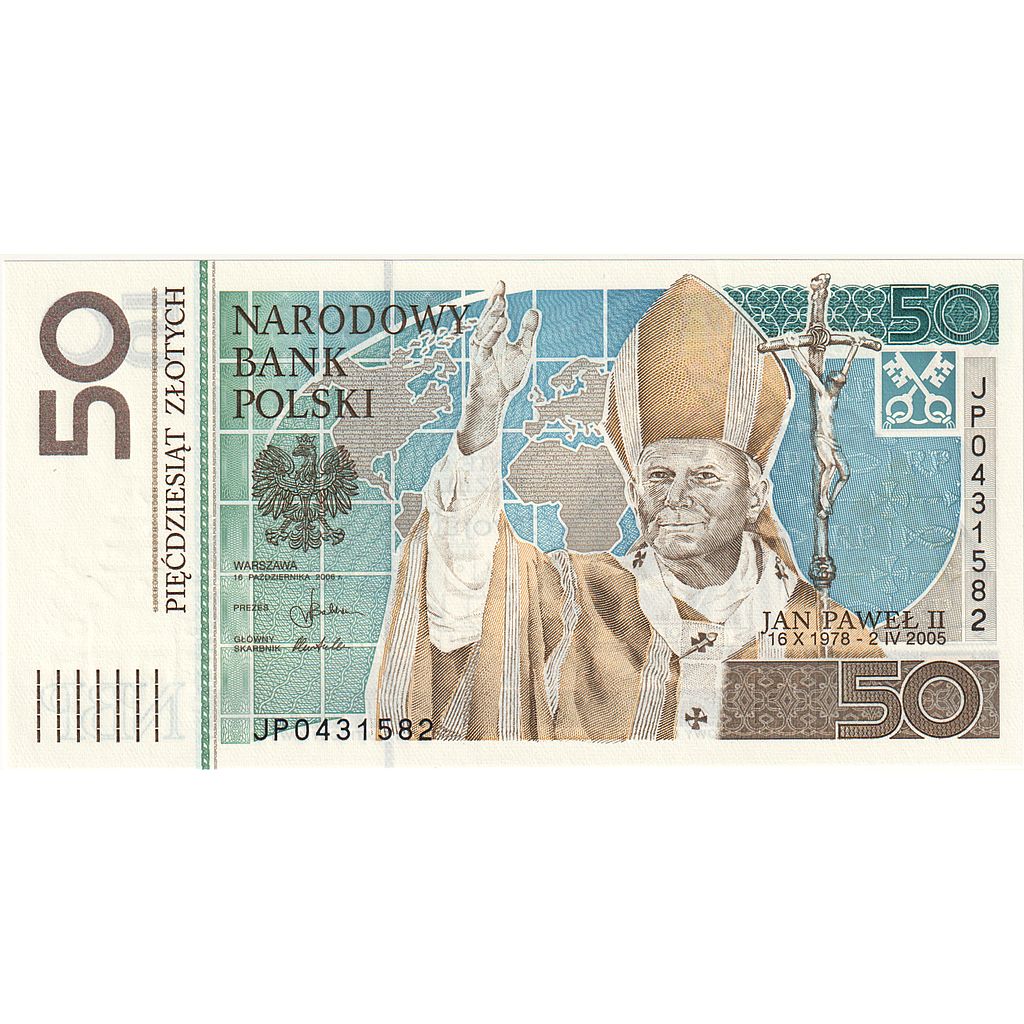Banknote, Poland, 50 Zlotych, 2006, 2006-10-16, KM:178, UNC(65-70)