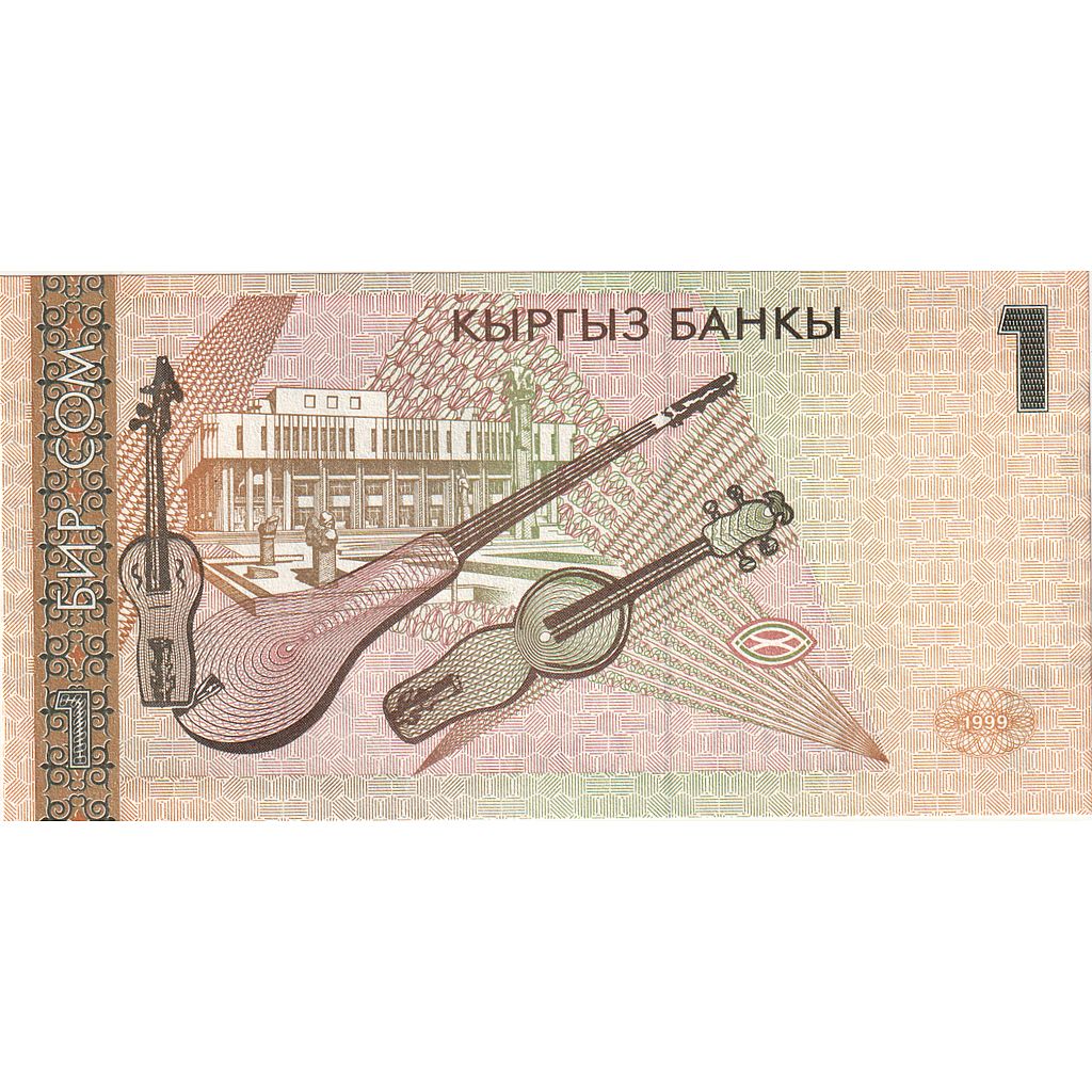Billet, KYRGYZSTAN, 1 Som, 1999, NEUF