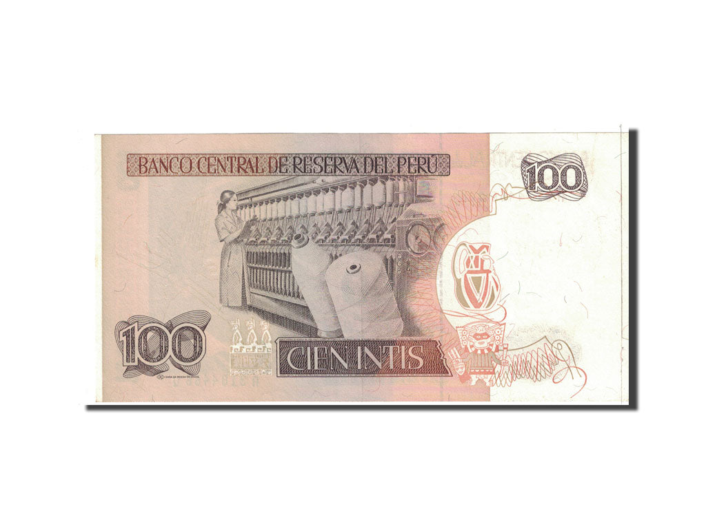 Billet, Pérou, 100 Intis, 1986, 1986-03-06, KM:132b, NEUF