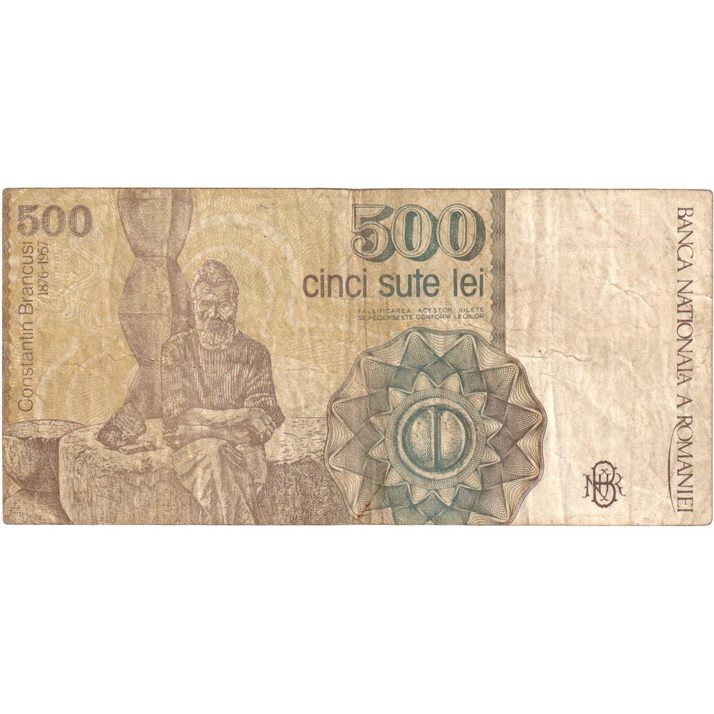 Nota, Roménia, 500 Lei, 1991, 1991-04-01, KM:98b, VF(20-25)