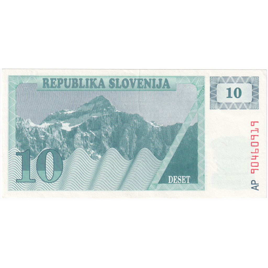Slovenia, 10 (Tolarjev), AU(55-58)