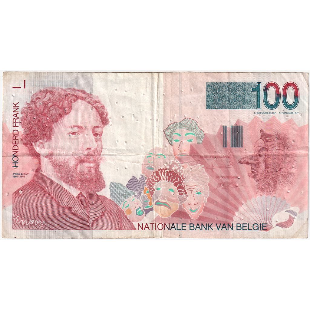 Banconote, Belgio, 100 Francs, Undated (1995-2001), KM:147, B