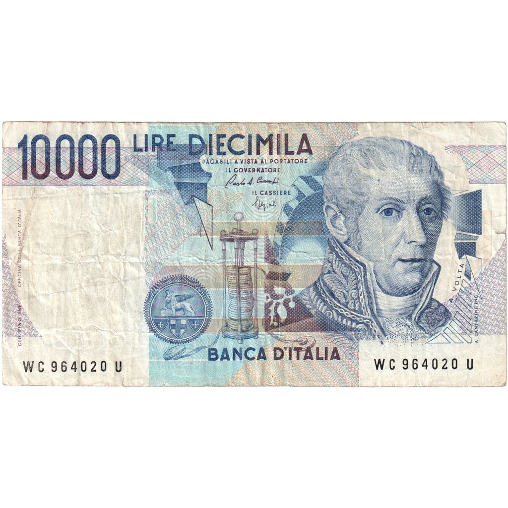 Italy, 10,000 Lire, 1984-09-03, VF(20-25)