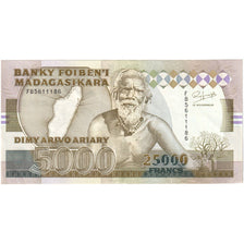 Madagascar, 25,000 Francs = 5000 Ariary, EF(40-45)