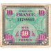 France, 10 Francs, Flag/France, SÉRIE 1944, VF(20-25)