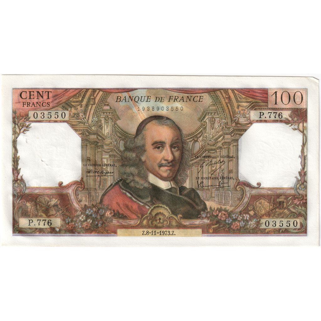 Francja, 100 Francs, Corneille, 1973-11-08, P.776, AU(55-58)